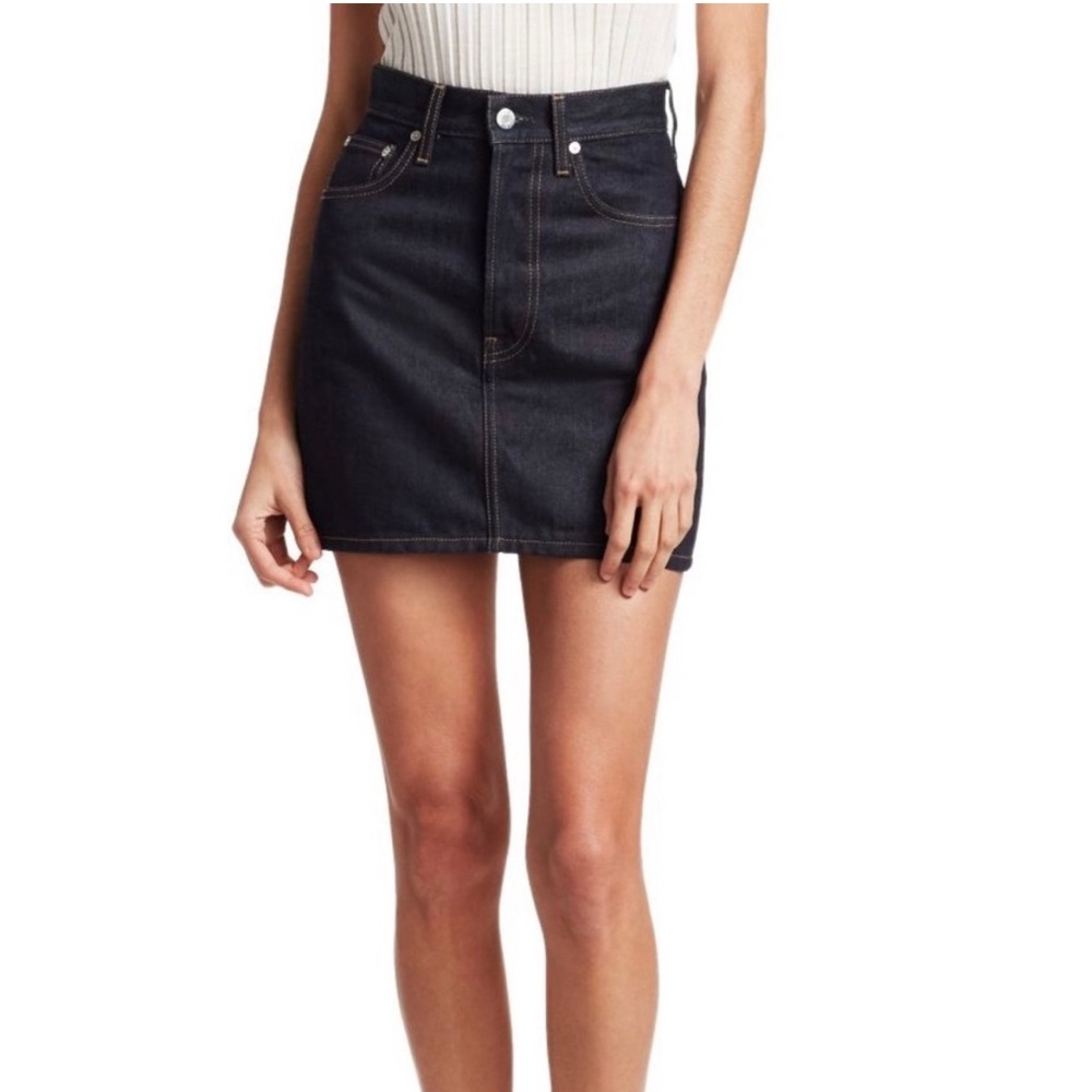Helmut Lang Denim Mini Skirt